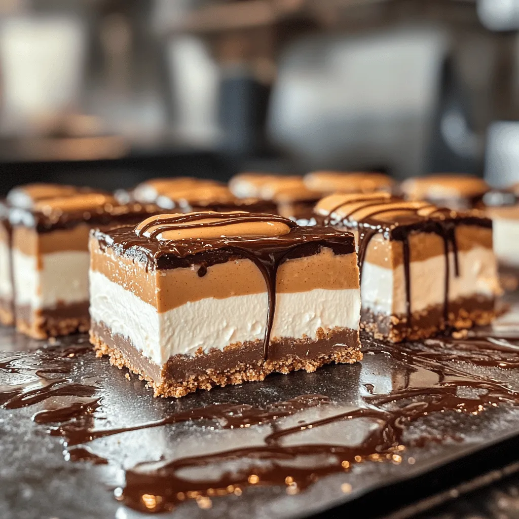 No-Bake Buckeye Cheesecake Bars Easy and Delicious Treat