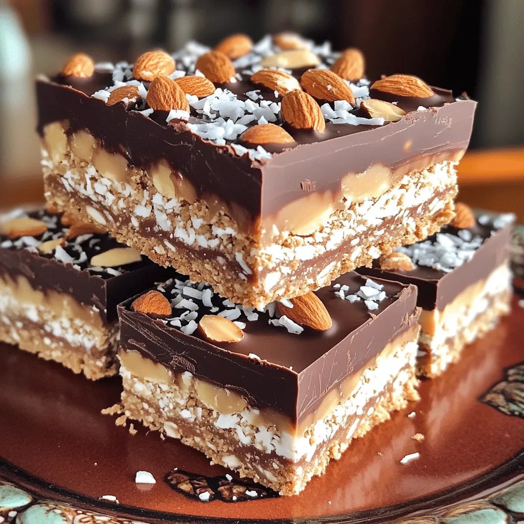 No Bake Almond Joy Bars Simple and Flavorful Treat