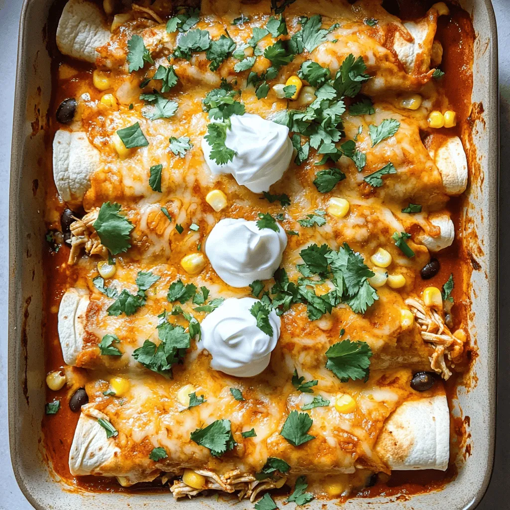 Easy Chicken Enchiladas Quick and Tasty Meal Option