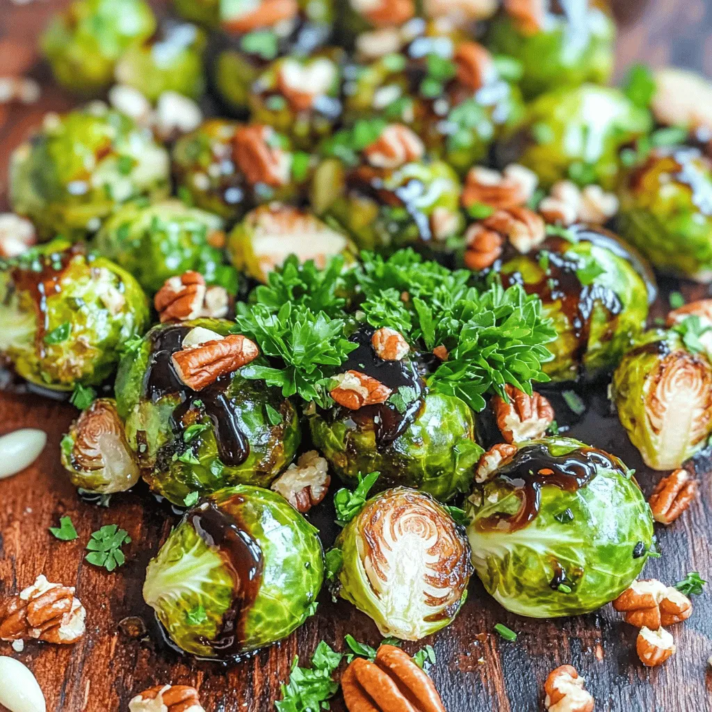 Balsamic Glazed Brussels Sprouts Flavorful Side Dish