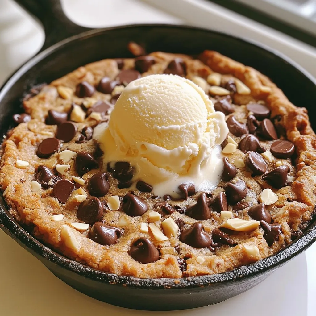 Chocolate Chip Cookie Skillet Delightful Dessert Treat