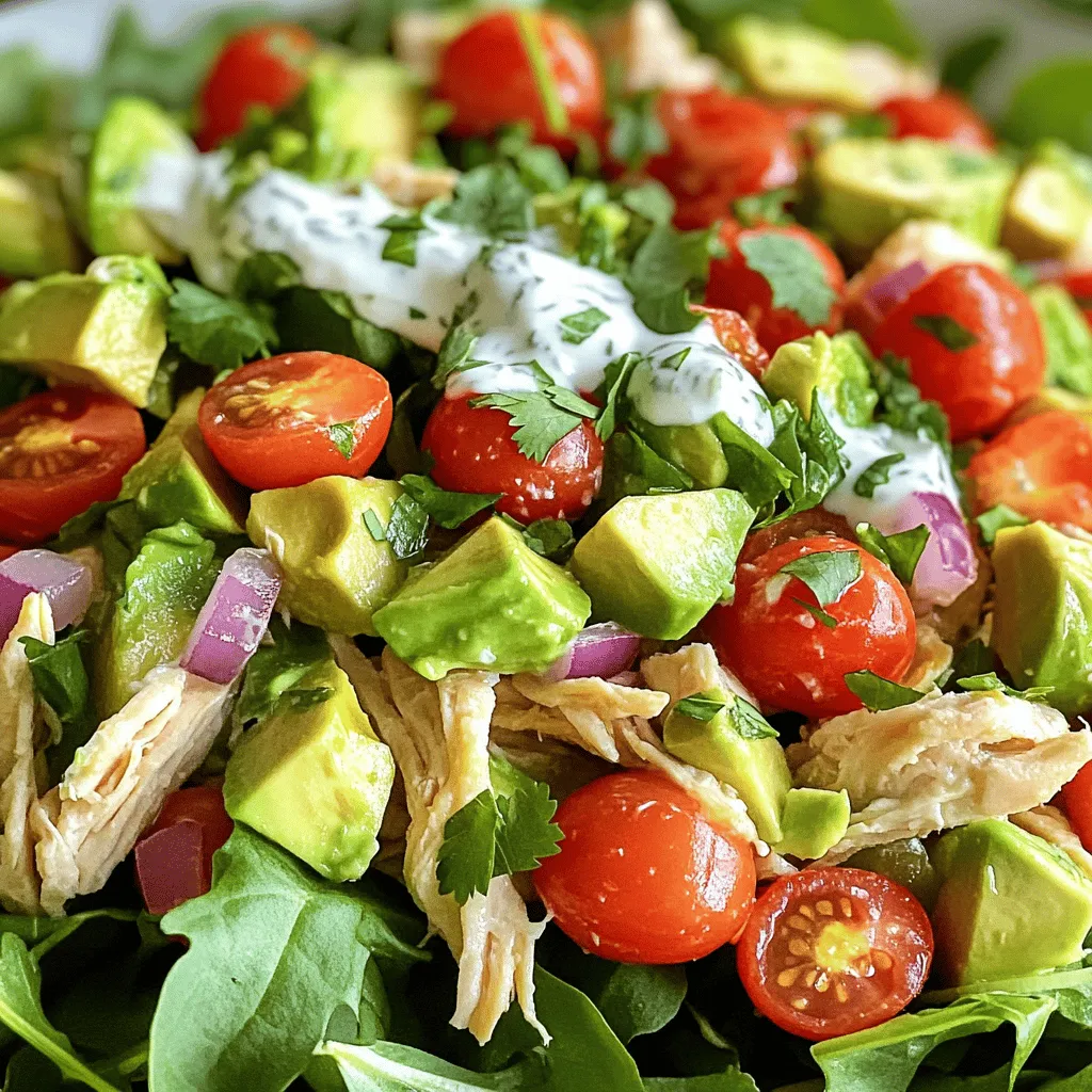 Simple Avocado Chicken Salad Fresh and Flavorful Meal