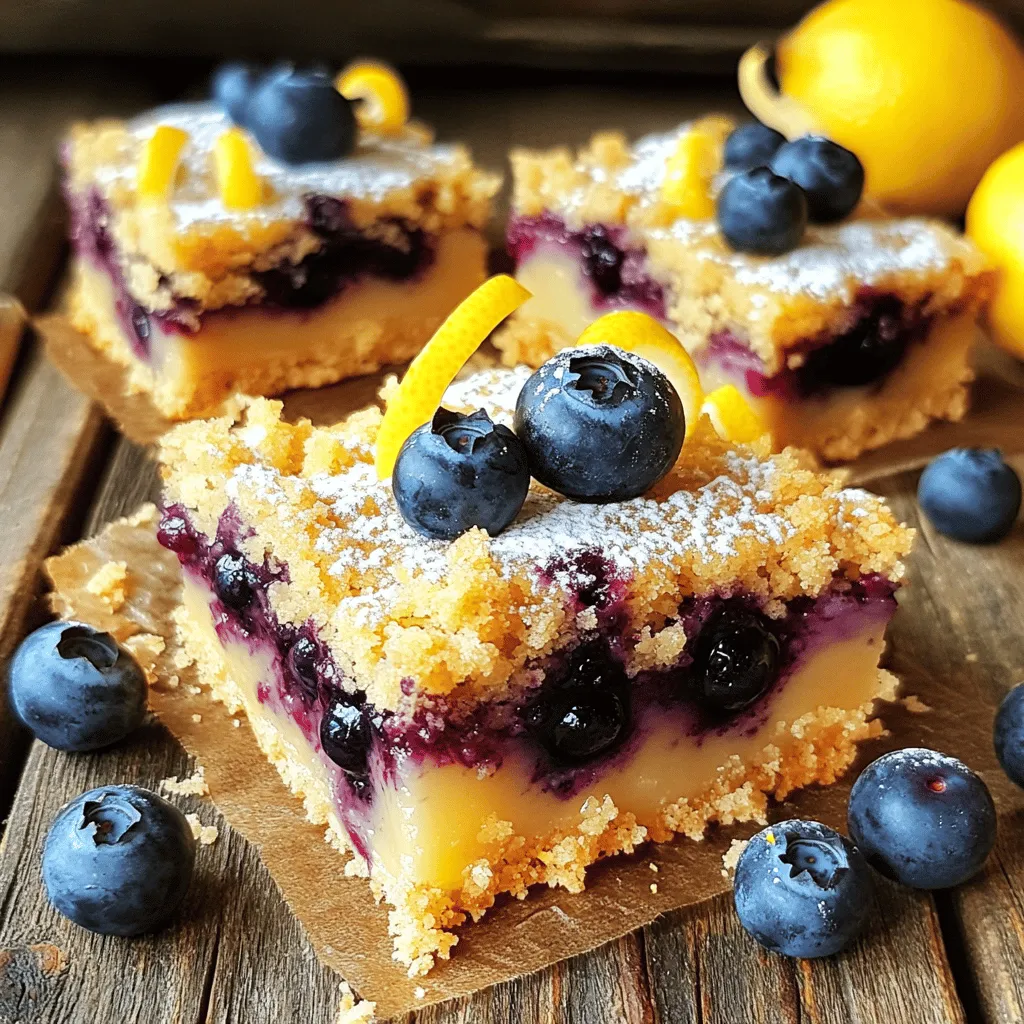 Lemon Blueberry Crumb Bars Simple and Tasty Treat