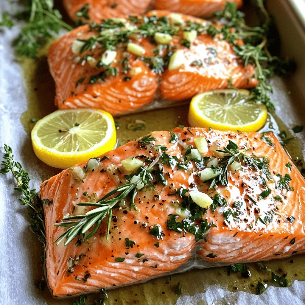 Garlic Herb Roasted Salmon Flavorful and Easy Recipe