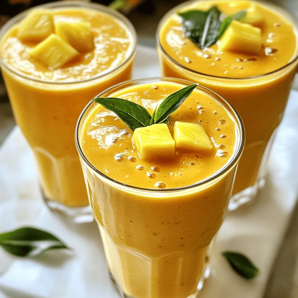 Mango Pineapple Smoothie Refreshing and Easy Recipe