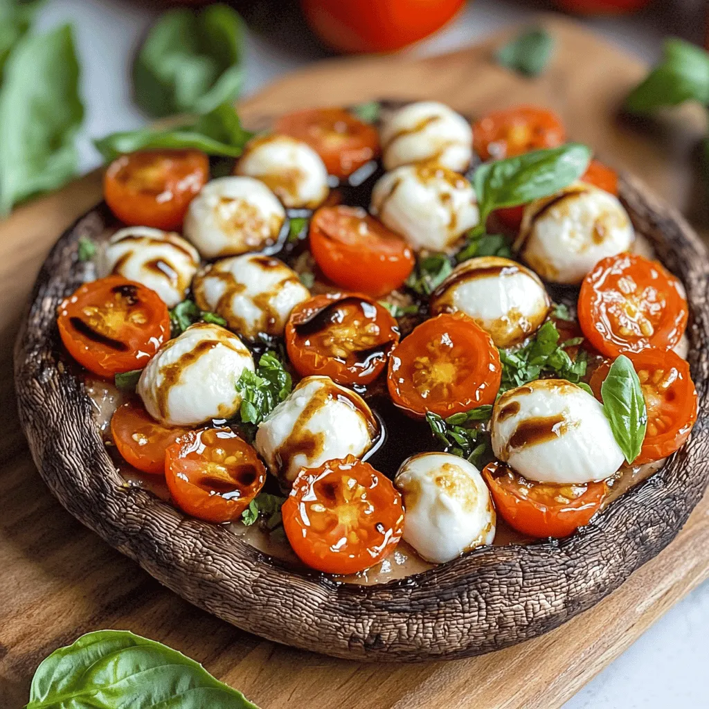 To create the perfect Caprese stuffed Portobello mushrooms, you need fresh and quality ingredients. Here’s what you’ll need: