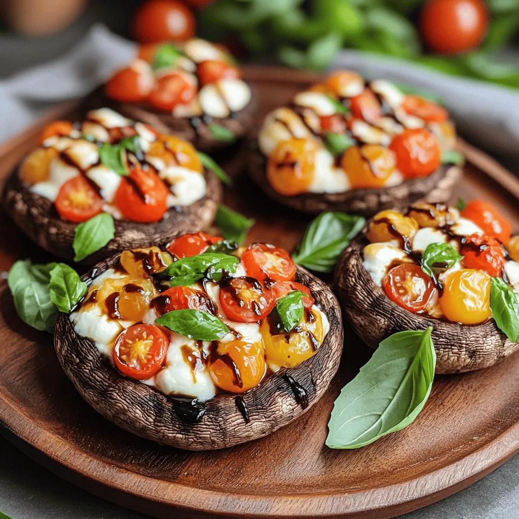 Caprese Stuffed Portobello Mushrooms Flavor Burst
