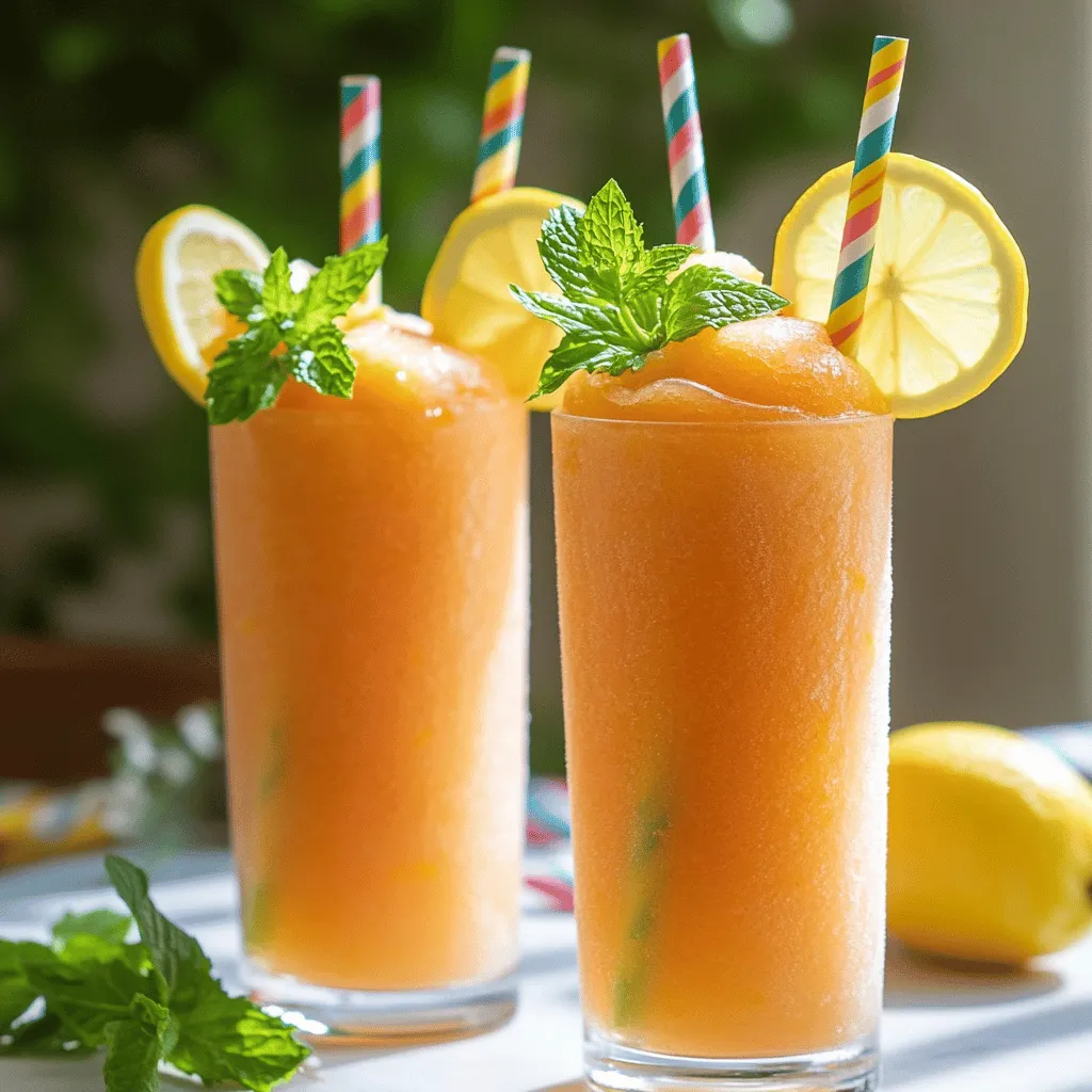 The Easiest Frozen Peach Lemonade Recipe Refreshing Treat