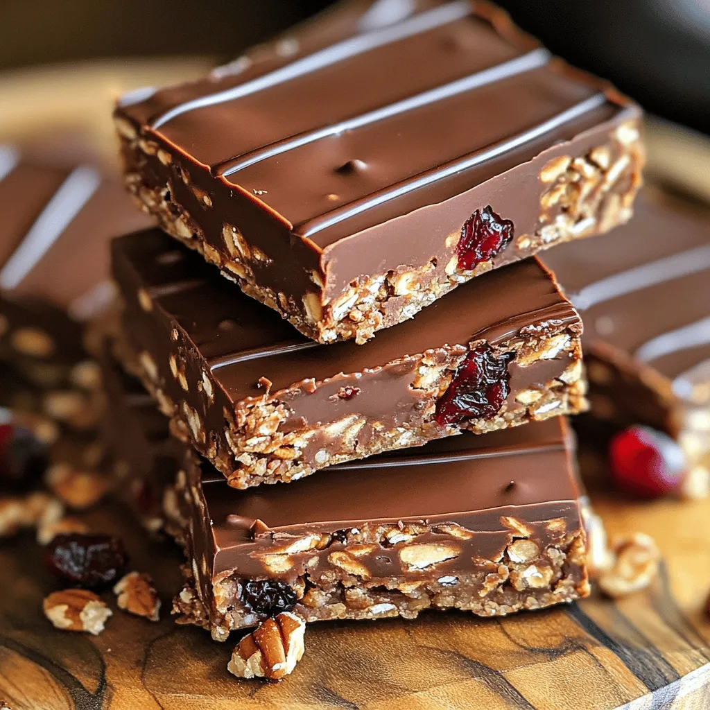 No-Bake Chocolate Oat Bars Simple and Delicious Snack
