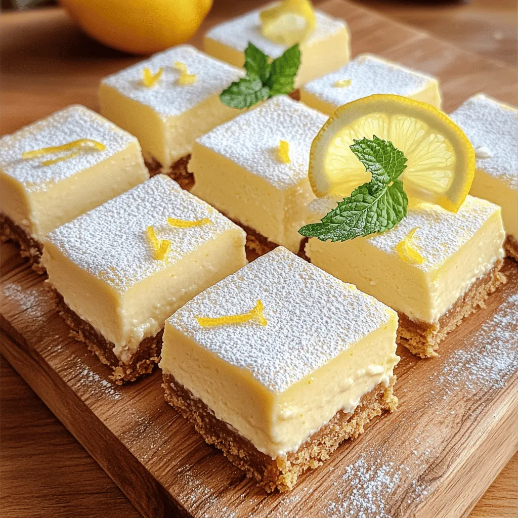 Lemon Cheesecake Squares Fresh and Flavorful Delight