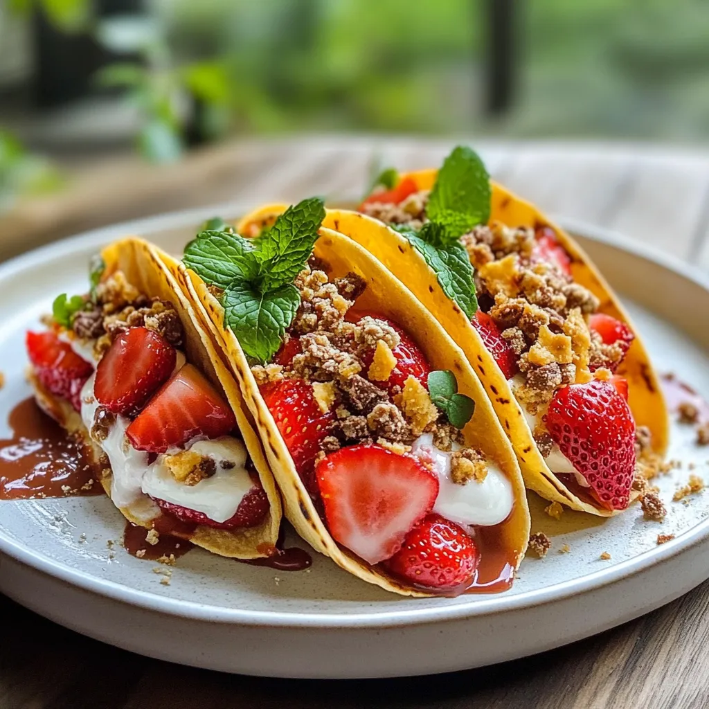 Strawberry Crunch Cheesecake Tacos: A Unique Dessert Delight