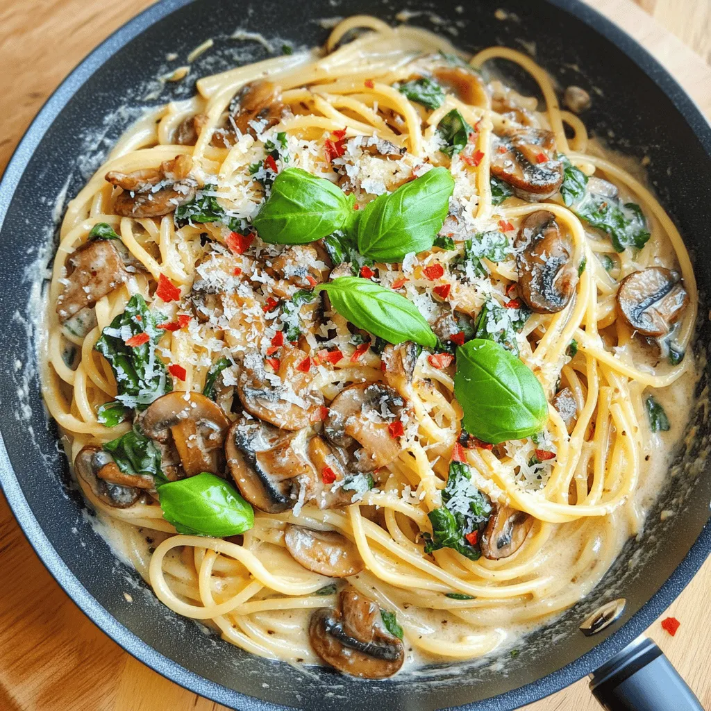 Parmesan Spinach Mushroom Pasta Skillet: A Delicious Weeknight Meal
