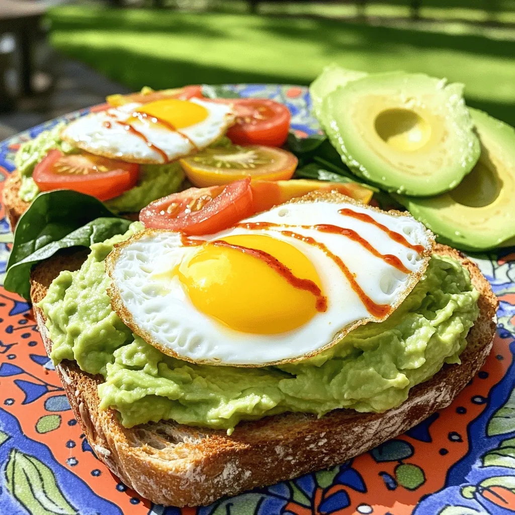 Avocado Egg Breakfast Sandwich Tasty and Quick Meal