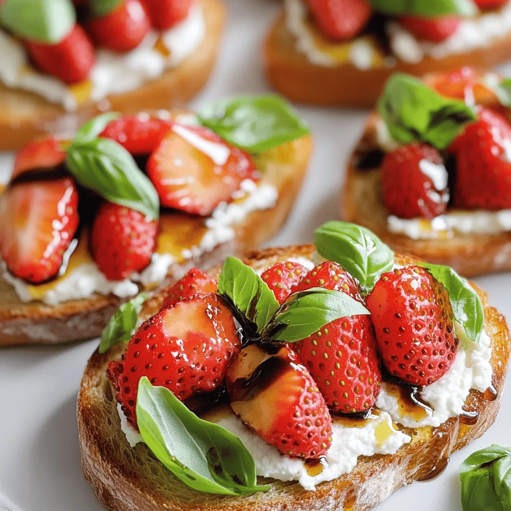 Balsamic Strawberry and Goat Cheese Toast Delight