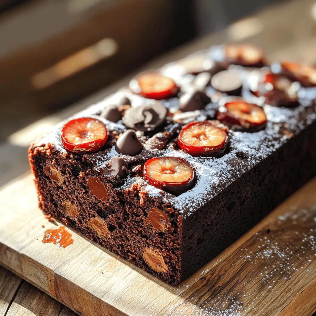 Chocolate Loaves with Cherry Delightful Baking Recipe