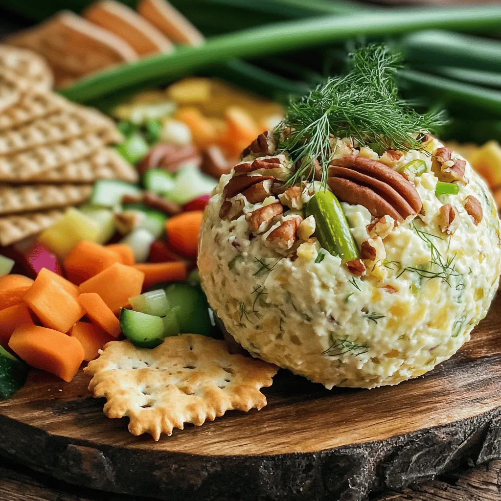Dill Pickle Cheese Ball Delight: A Creamy, Tangy, and Nutty Appetizer