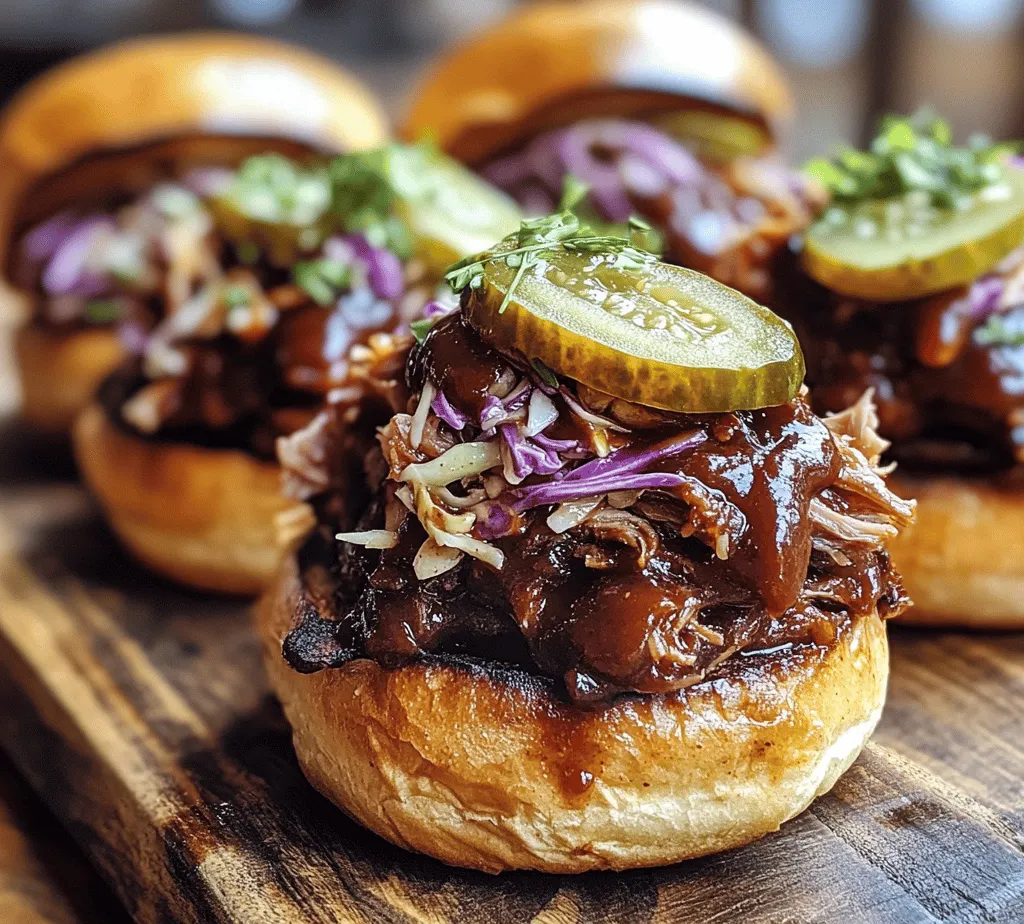 To make the best Sticky BBQ Pork Sliders, it