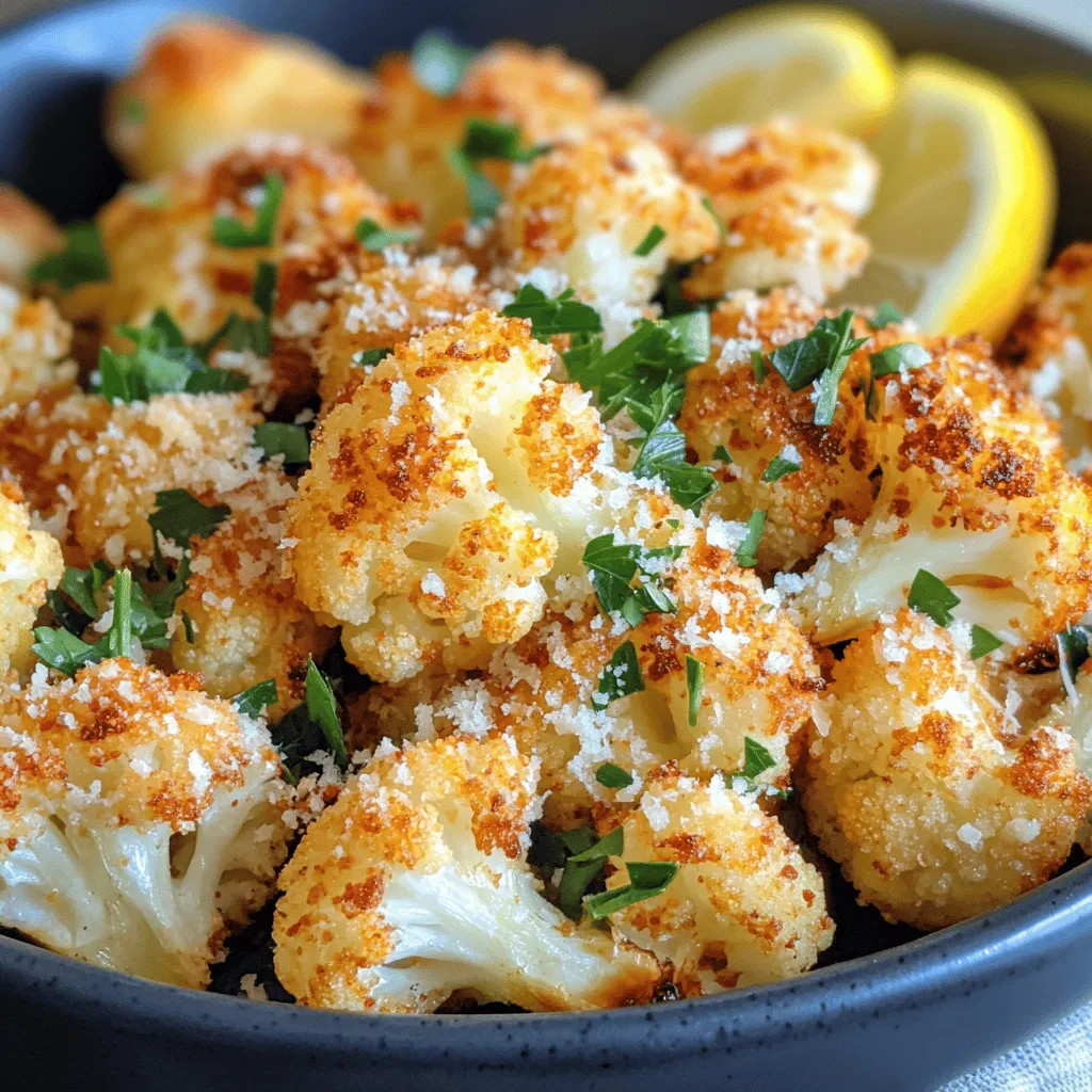 Crispy Parmesan Roasted Cauliflower Recipe