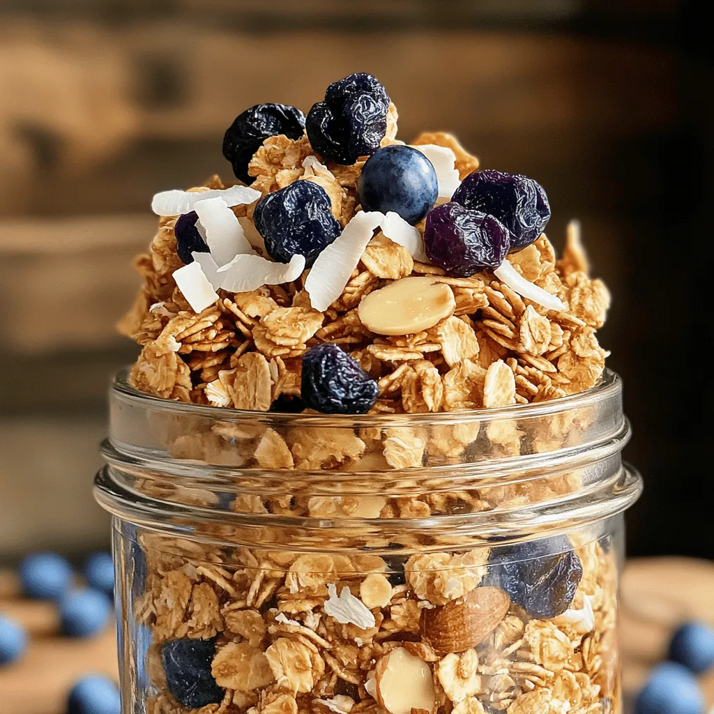 82. Blueberry Almond Granola Crunchy and Delicious Snack