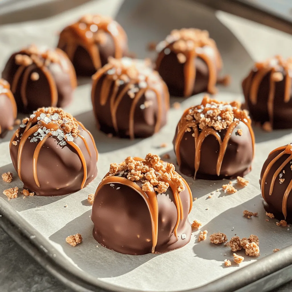 - 1 cup Butterfinger candy bars, crushed - 1 cup crushed graham crackers - 1/2 cup smooth peanut butter - 1/2 cup powdered sugar - 1/4 cup caramel sauce (plus extra for drizzling) - 1 tsp vanilla extract - 1 cup chocolate chips (semi-sweet or milk chocolate) - 1 tablespoon coconut oil (for melting chocolate) - Pinch of sea salt