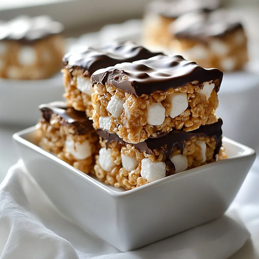 Peanut Butter Chocolate Rice Krispie Treats Recipe