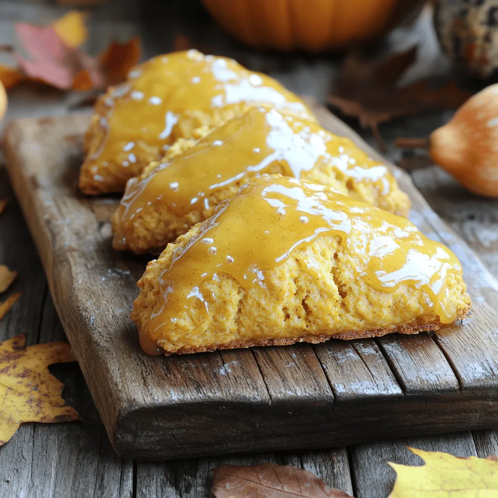 Maple Glazed Pumpkin Scones Perfect for Fall Mornings