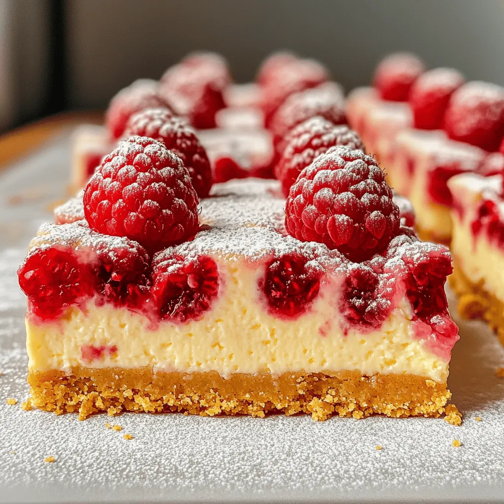 To make these tasty raspberry lemon cheesecake bars, you need a few simple ingredients. Here’s what you will need:
