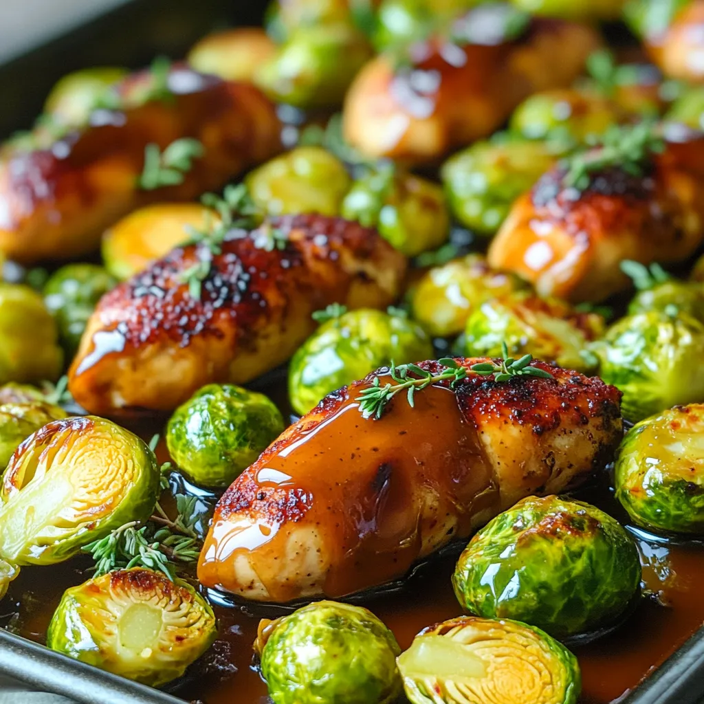 Sheet-Pan Maple Dijon Pork Tenderloin and Brussels Sprouts