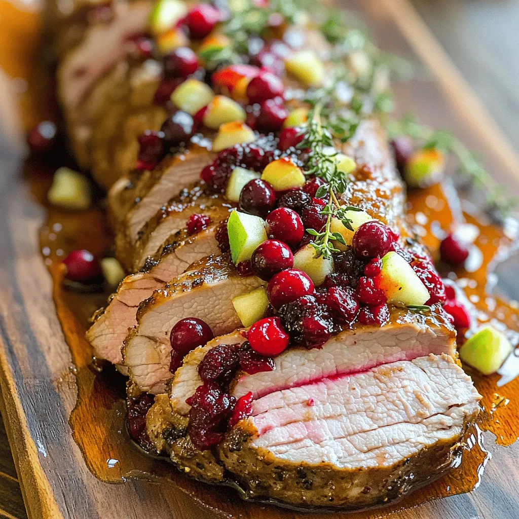 Cranberry Apple Pork Tenderloin Recipe