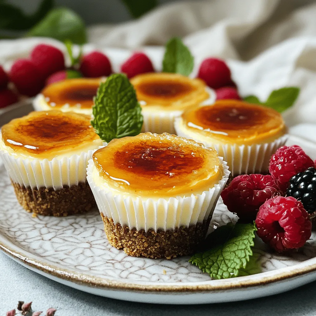 Mini Crème Brûlée Cheesecakes Irresistibly Creamy Treat