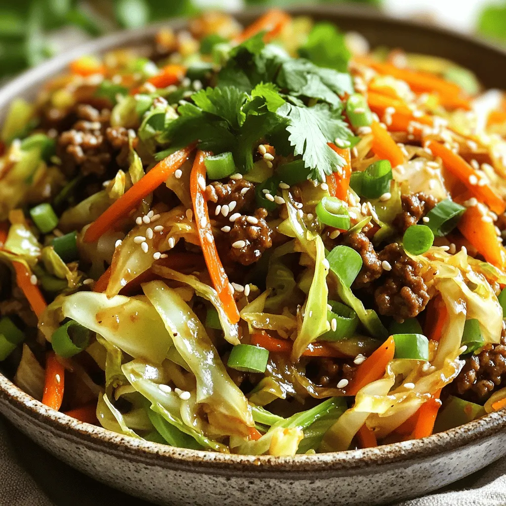 Low-Carb Cabbage and Beef Stir Fry Simple Recipe
