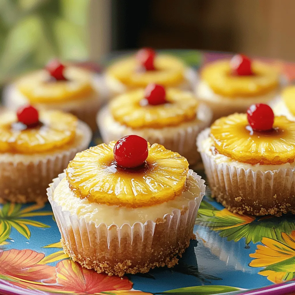 Delight Mini Pineapple Upside-Down Cheesecake Treat