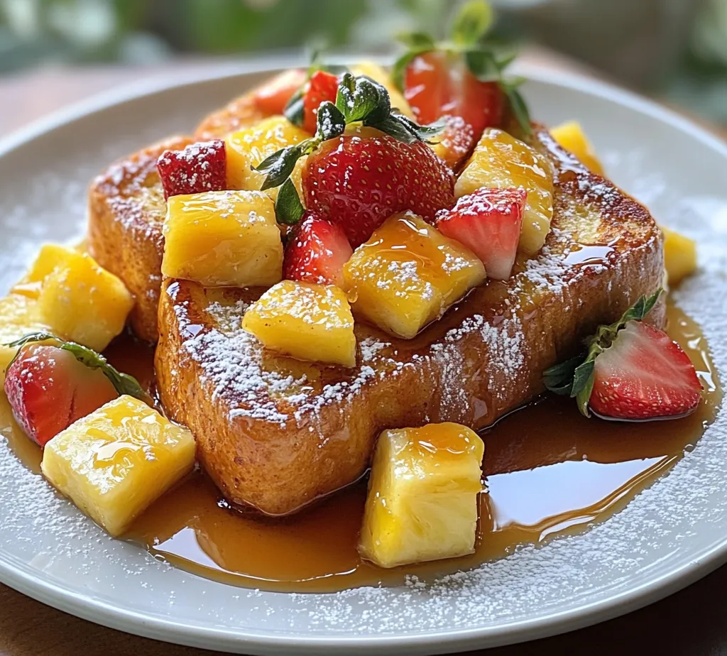 French toast has long been a beloved breakfast staple, cherished for its simplicity and versatility. This classic dish has evolved over the years, inspiring countless variations that cater to different tastes and occasions. Whether enjoyed plain with a dusting of powdered sugar or dressed up with decadent toppings, French toast is a canvas for culinary creativity. Among the many iterations, one stands out for its delightful tropical flair: the Tropical Bliss Hawaiian Roll French Toast.