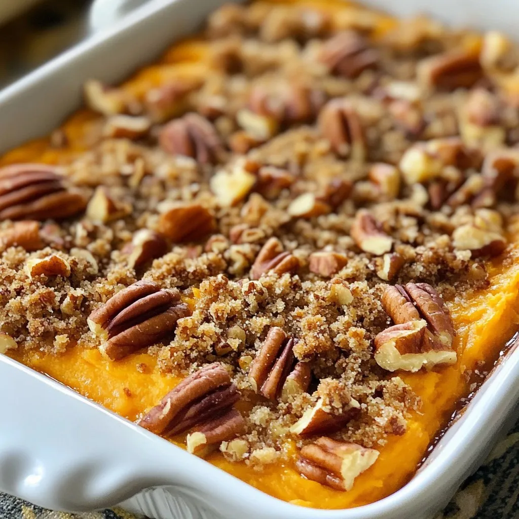 Maple Pecan Sweet Potato Casserole Irresistible Recipe