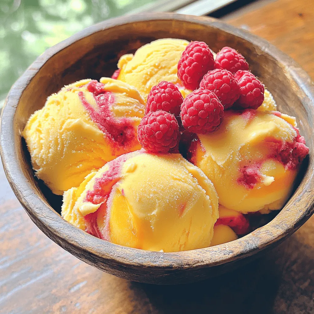 Peach Raspberry Frozen Yogurt Delightfully Creamy Treat