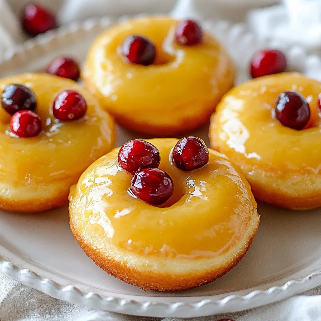 Cranberry Orange Glazed Donuts Irresistible and Sweet