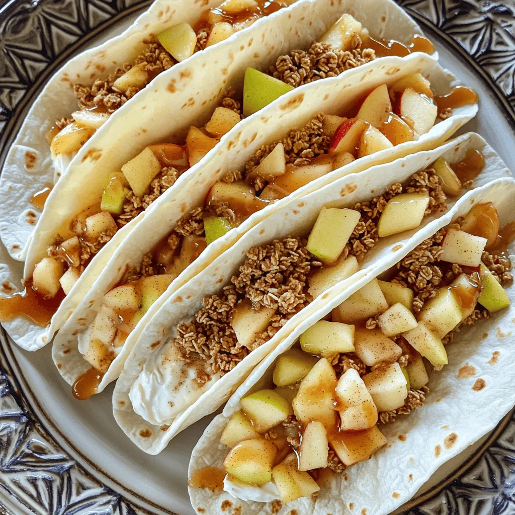 Apple Cheesecake Tacos Delightful Dessert Creation