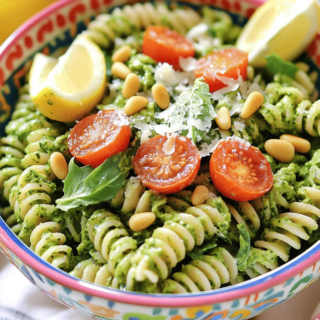 Spring Greens Pesto Pasta Bowl Fresh and Tasty Dish