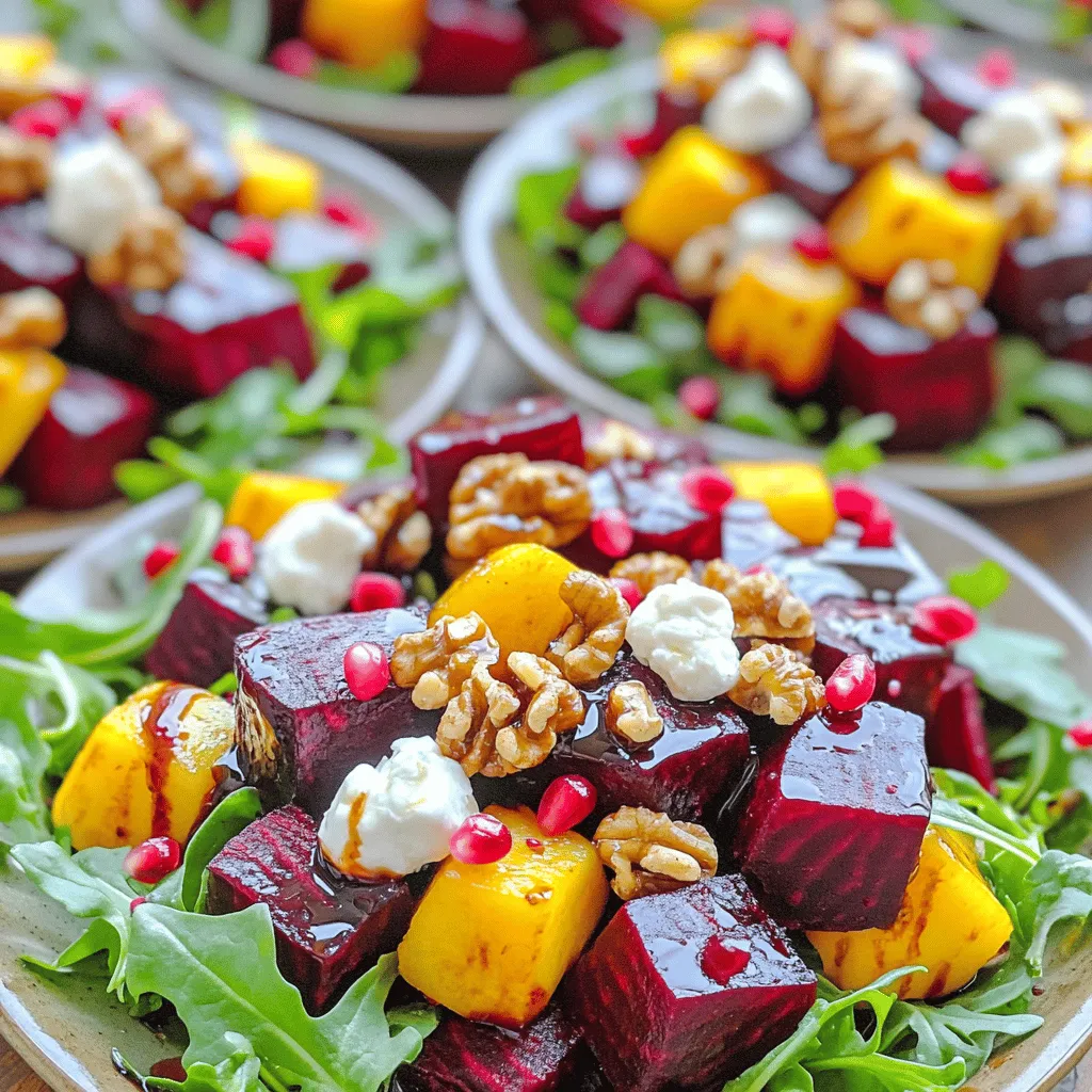 Roasted Beet and Goat Cheese Salad Flavorful Delight