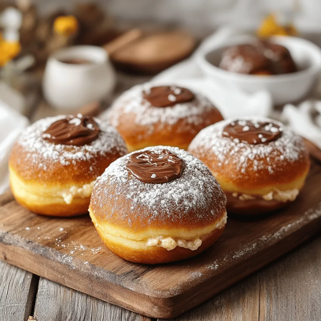 Nutella Delight Stuffed Donuts Recipe