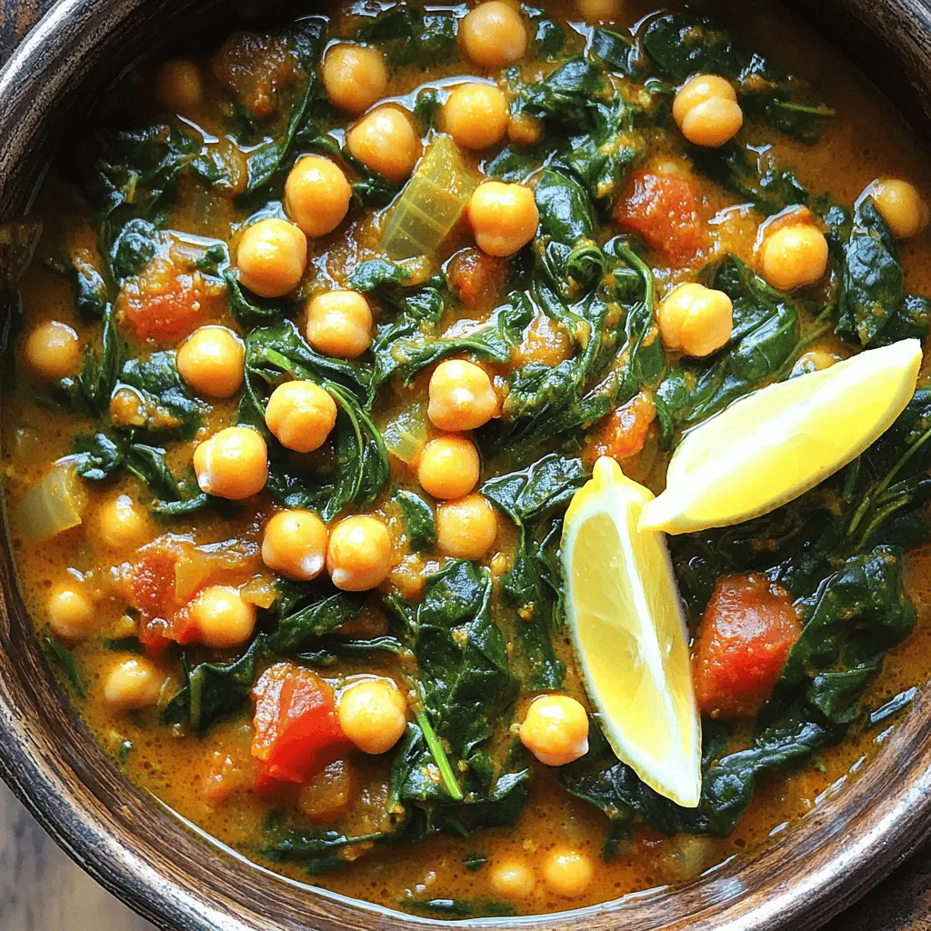 Spicy Chickpea and Spinach Stew Flavorful Comfort Food