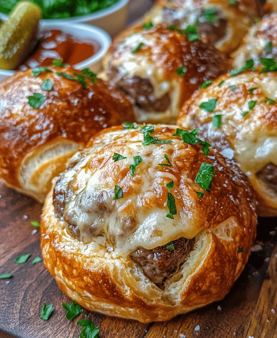To create the perfect Garlic Parmesan Cheeseburger Bombs, it