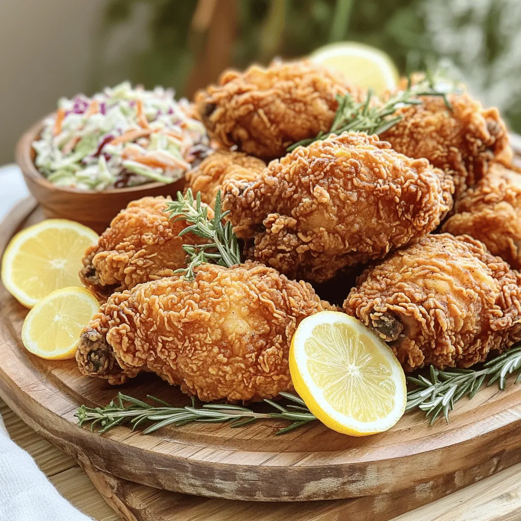 You need a few key ingredients to make lemon tea fried chicken. Each ingredient brings its own flavor and texture to the dish.