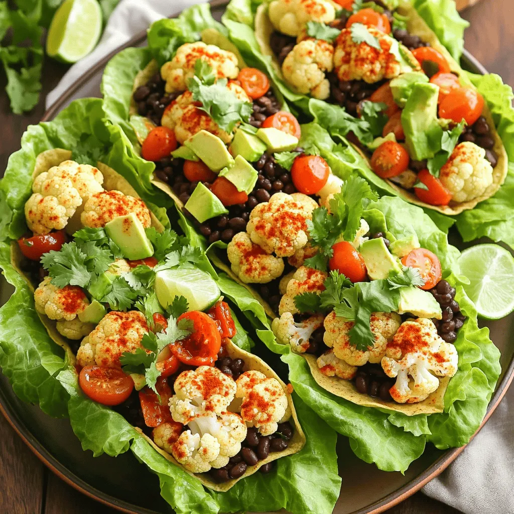 Spicy Cauliflower Taco Boats Flavorful and Easy Recipe