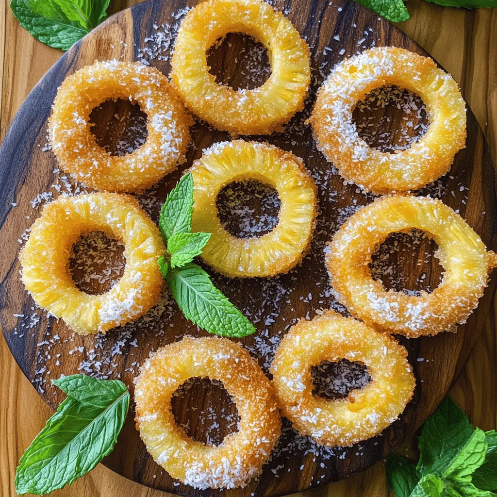 Fried Pineapple Rings Tasty Tropical Snack Recipe