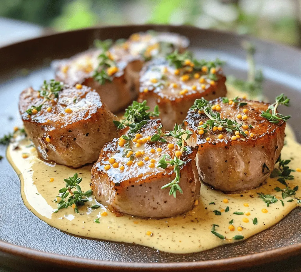 Pork Tenderloin with Creamy Mustard Sauce is a delightful dish that brings together the succulent flavors of tender pork and a rich, velvety mustard sauce. This recipe appeals to both seasoned home cooks and beginners alike, thanks to its simplicity and the elegance it brings to any dining table. The combination of savory pork and the creamy, tangy sauce creates a symphony of flavors that can elevate a weeknight dinner into a special occasion feast.