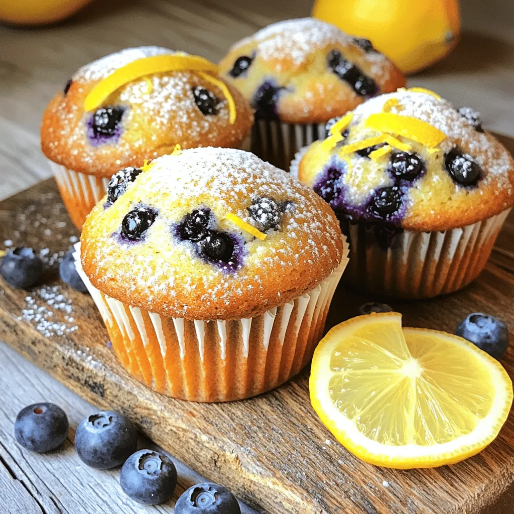 Lemon Blueberry Muffins Moist and Fluffy Treat