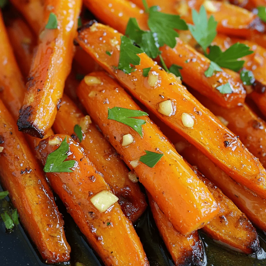 Honey Garlic Roasted Carrots Flavorful Side Dish Recipe