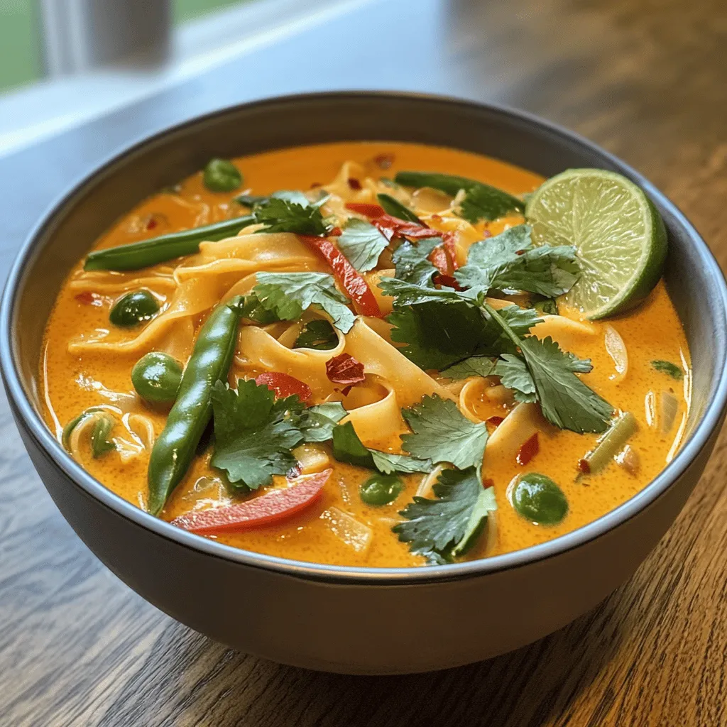 Spicy Thai Red Curry Noodle Soup: A Flavorful Journey into Thai Cuisine