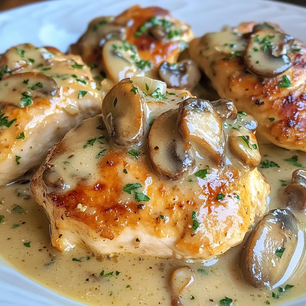 Creamy Garlic Mushroom Chicken Flavorful Comfort Meal